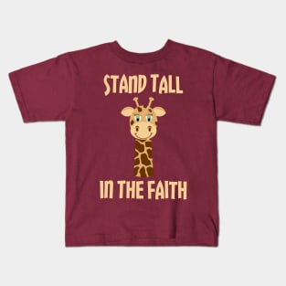Stand Tall In The Faith Kids T-Shirt
